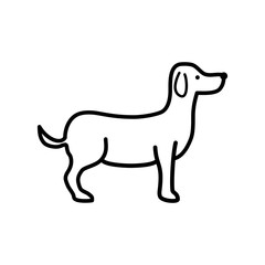 Dog icon vector trendy design