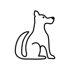 Dog icon vector trendy design