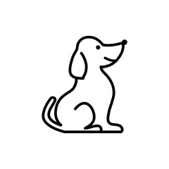 Dog icon vector trendy design