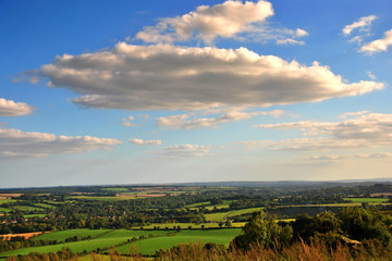 South Downs in Hampshire from Beacon Hill, England, United Kingdom