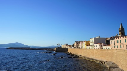 Rempart d'Alghero, Sardaigne, Italie