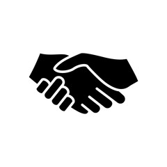 Hand Shake icon vector trendy design
