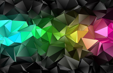 Obraz premium Abstract Low-Poly background. triangulated texture. Design 3d. Polygonal geometrical pattern. Triangular modern style