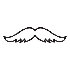 Mustache icon vector trendy design