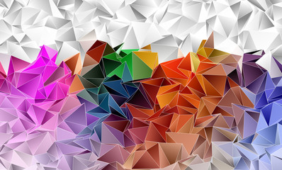 Obraz premium Abstract Low-Poly background. triangulated texture. Design 3d. Polygonal geometrical pattern. Triangular modern style