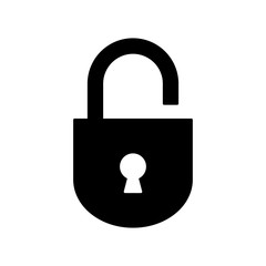 Padlock icon vector trendy design