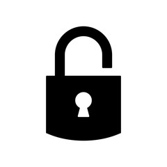 Padlock icon vector trendy design