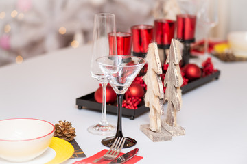christmas table setting