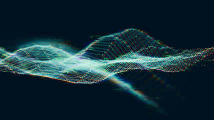 Glitch effect abstract background. Distortion, seamless texture, random horizontal black and white lines for design concepts, posters, banners, web, presentations and prints.