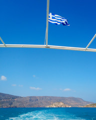 Greece, Crete - cruise on a boat in the Mediterranean Sea
