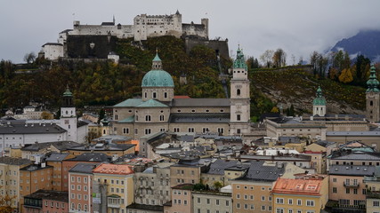 Fototapeta premium Panoramic view of the Salzburg, Austria, Europe.