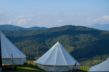 Resort accommodation on a high mountain in Chiang Mai