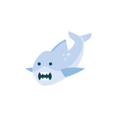 Isolated shark animal vector design