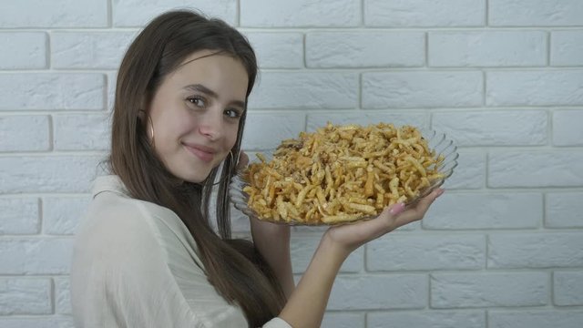 Lovely girl with chuck chuck