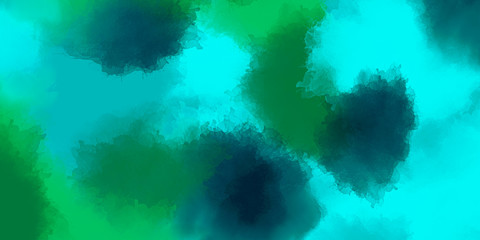 Modern painted texture. Random paint spots in green and blue colors. Multicolor pattern. Abstract background