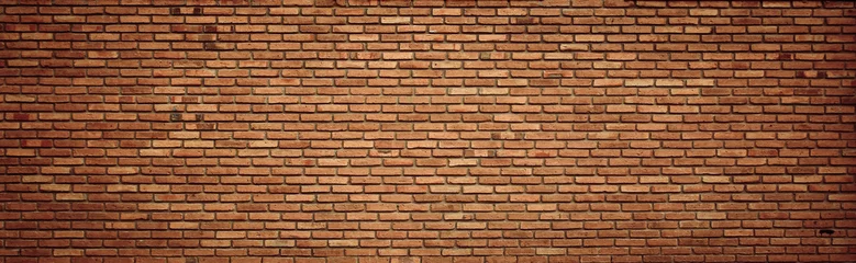 Papier Peint photo autocollant Mur de briques red brick wall texture grunge background