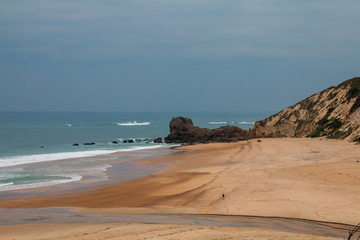 Fototapeta na wymiar Seashore of Sao Pedro de Moel - Portugal