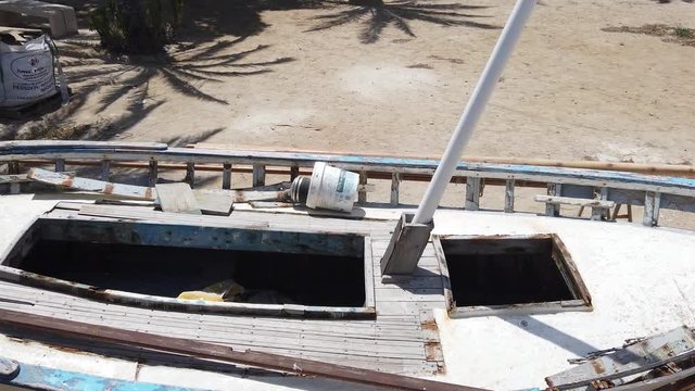 almost empty playground on the island of tabarca