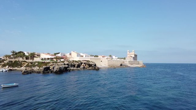 a beautiful fort on the island of tabarca