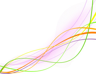 Abstract background vector curve, decoration, ornate design illustration