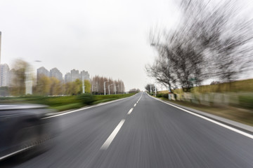 Obraz premium road in city