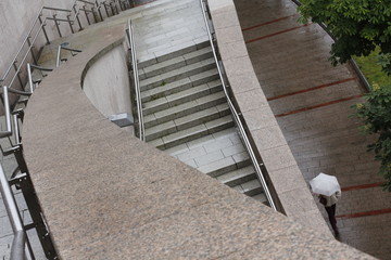 Stairs in the downtown of Bilbao