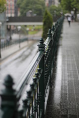 Railing in a street of Bilbao