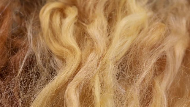 Wig production, real hair wigs, beautiful artificial hair