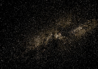 Starry night sky. The Milky Way, our the galaxy