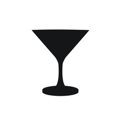 Martini glass symbol vector