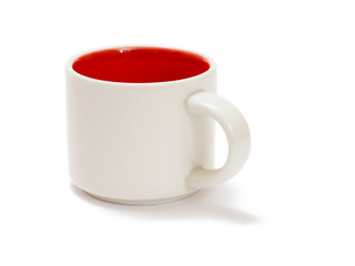 Coffee cup on a white isolated background.