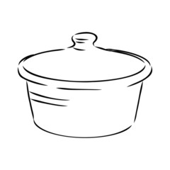 pot isolated on white background