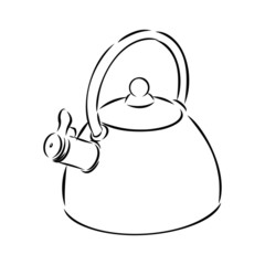 illustration of teapot and cup of tea