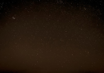 Starry night sky. The Milky Way, our the galaxy