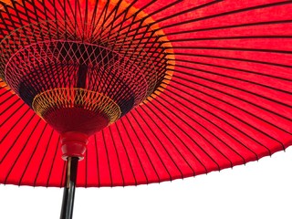 Japanese red umbrella 