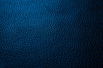 Texture cuir grainé bleu océan