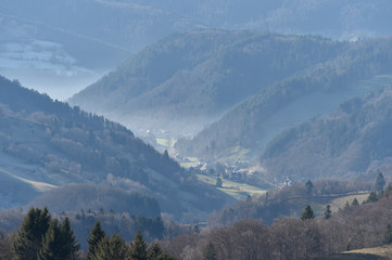Obraz premium Tal im Schwarzwald, in der Nähe von Freiburg