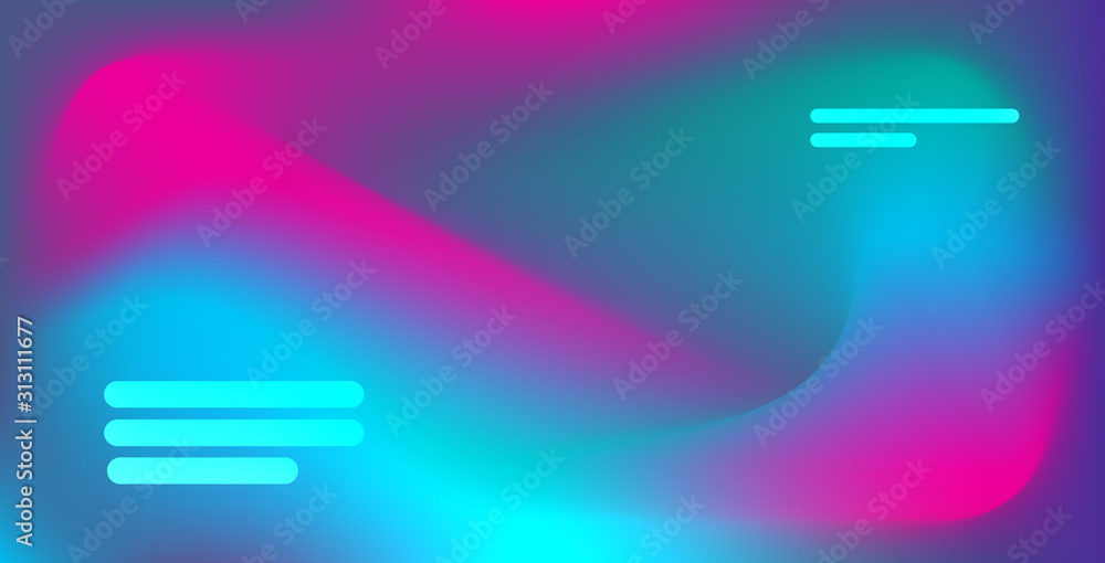 Poster fluid colors background dynamical colorful gradient abstract banner flowing liquid horizontal vector