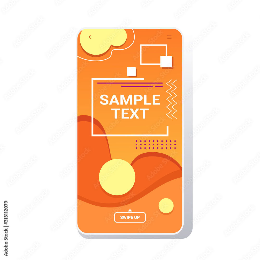Poster web template dynamical colorful gradient abstract banner flowing liquid shape fluid color smartphone