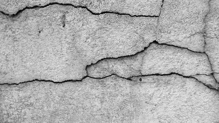  Crack on the plastered wall of the building. Background image for home interior design