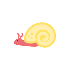 Isolated sea snail vector design
