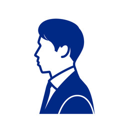 男性の横顔アイコン