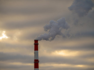 Smoke from a pipe