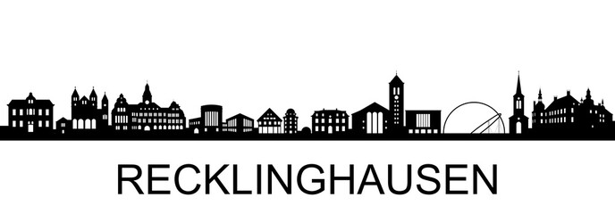 Obraz premium Recklinghausen Skyline