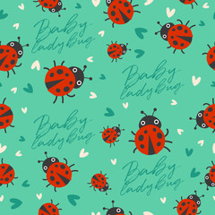 Big set of young animal seamless pattern : Vector Illustration