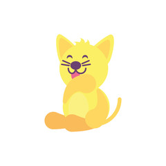 Cute cat cartoon vector design