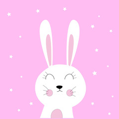 Obraz na płótnie Canvas rabbit with star