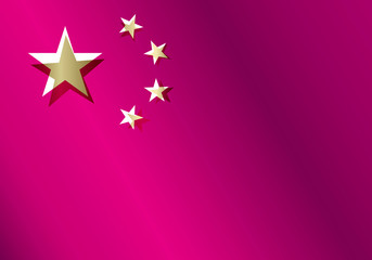 Abstract Chinese flag
