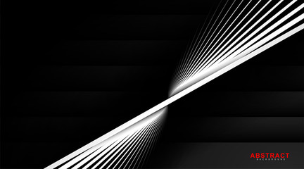 vector abstract geometric . overlapping white stripes with background grey gradient. New texture for your design.