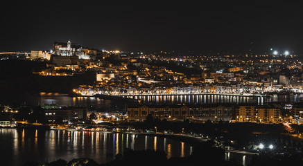 Fototapeta na wymiar Ibiza skyline